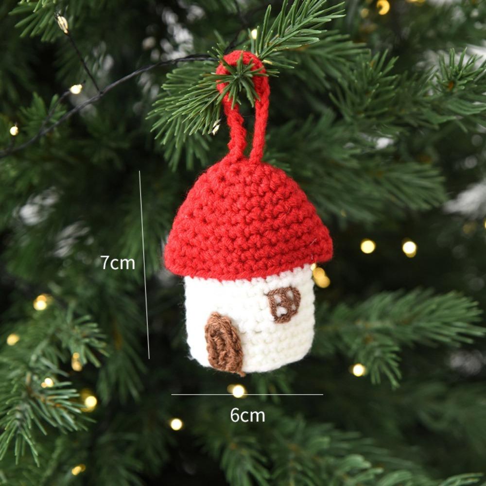 Handmade Christmas Tree  Pendant Santa Claus Mini Woolen Decor Premium Hanging Ornament  Versatile