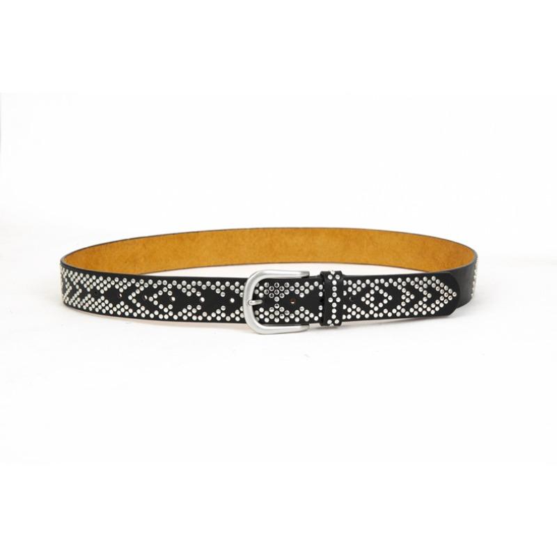 Mei Rhinestone-embellished belt - alloy buckle, women's heavy-duty rhinestone belt
