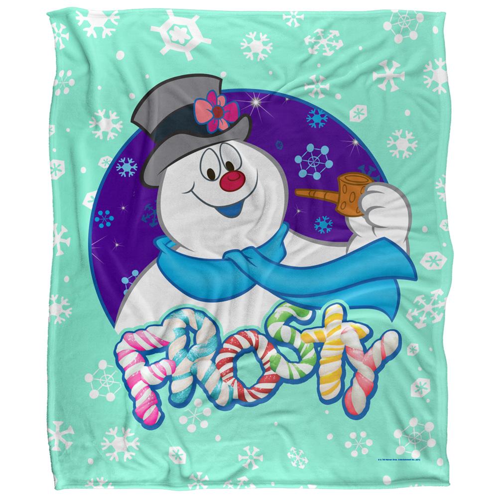 Frosty The Snowman Headshot Blanket