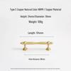 French Light Luxury Gold Brass Drawer Pull Handle
