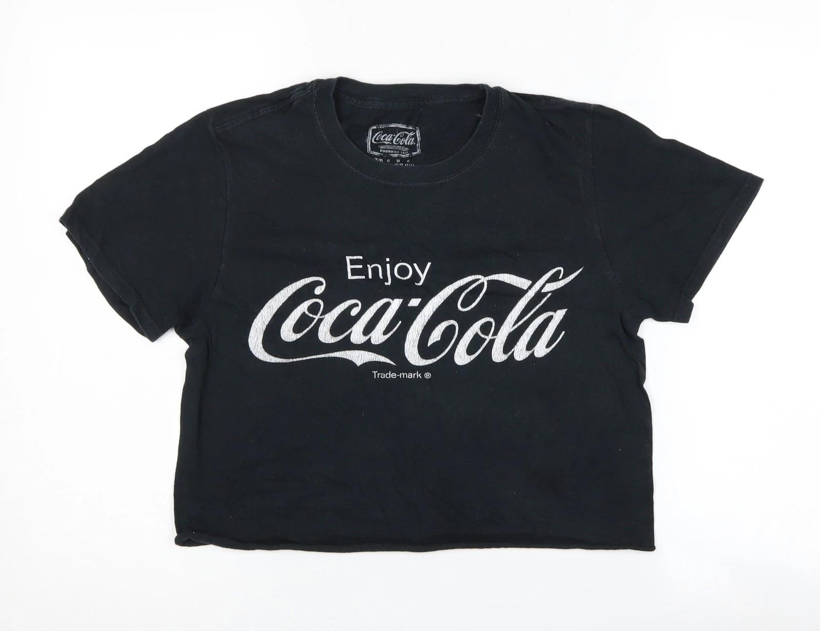 Coca-Cola Unisex Black Graphic T-Shirt M M