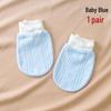 Pure Cotton Baby Anti-Scratch Mittens for Newborns 0-3 Months, All-Season, Thin Style for Spring & Autumn