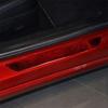 Red Carbon Fiber Interior Front Door Sill Accent Cover Trim For Tesla Model Y/3