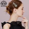New Year Gift Hair Clip Side Bang Clip Women's Forehead High-End Leather Duckbill Clip Trendy Back Head Hair Clip
