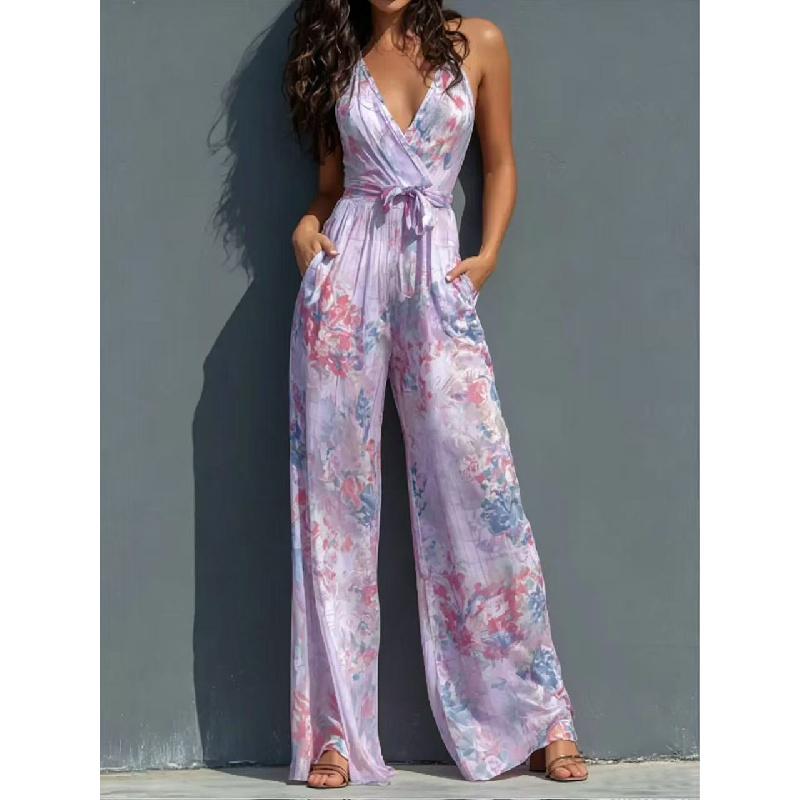 Tuta da sospensione per abbigliamento elegante da donna estivo