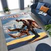 Classics God of War Kratos 3A Game Gamer Rug for Bedroom Living Room Sofa Home Doormat Decor, Large Kids Play Non-slip Floor Mat