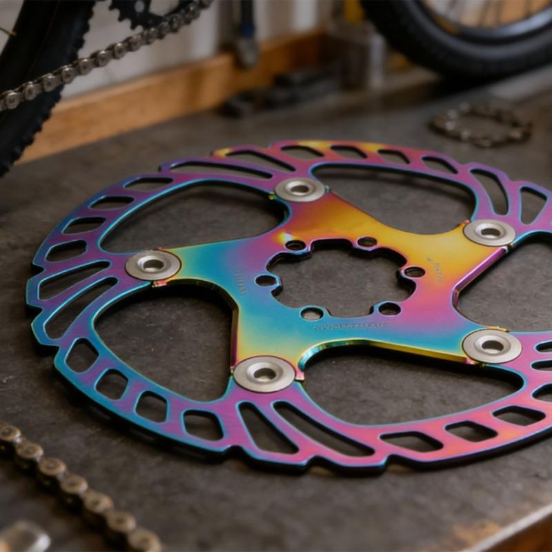 140/160/180/203mm 6 Hole Disc Brake Rotors Aluminum Alloy Floating Brake Rotors for Road Bike and Mountain Bike Part