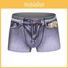 Høj Kvalitet Europæisk Og USA Stil Mænds Bomulds Shorts Denim Jeans Undertøj For Komfort