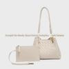2024 High-Quality Textured Woven Bucket Bag with Knotted Hardware