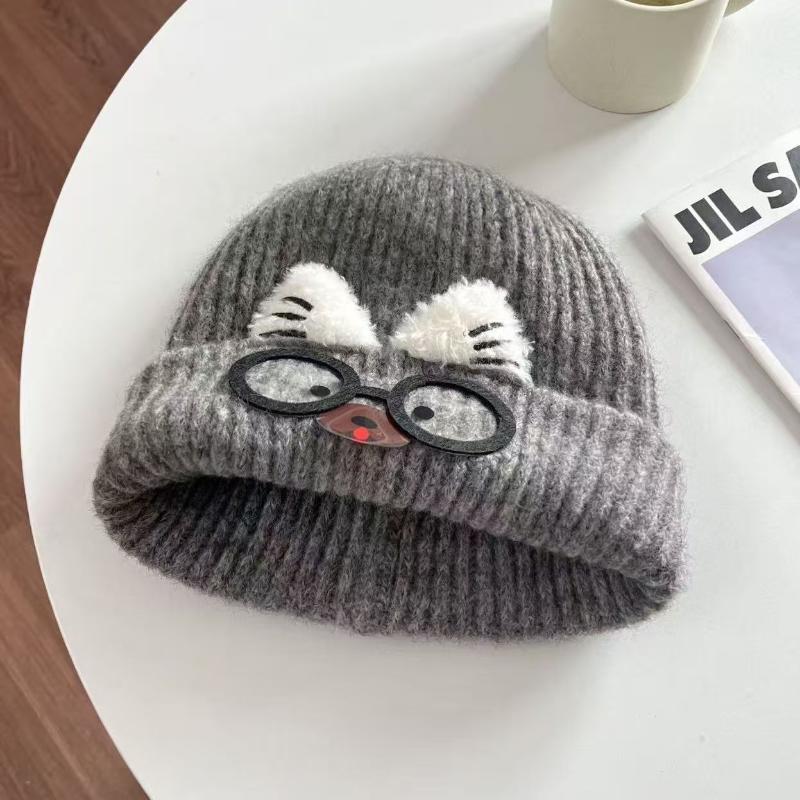 Adorable Cat Ear Knit Hat For Women Autumn Winter Themed Ear-Warming Knit Beanie Warm Winter Hat