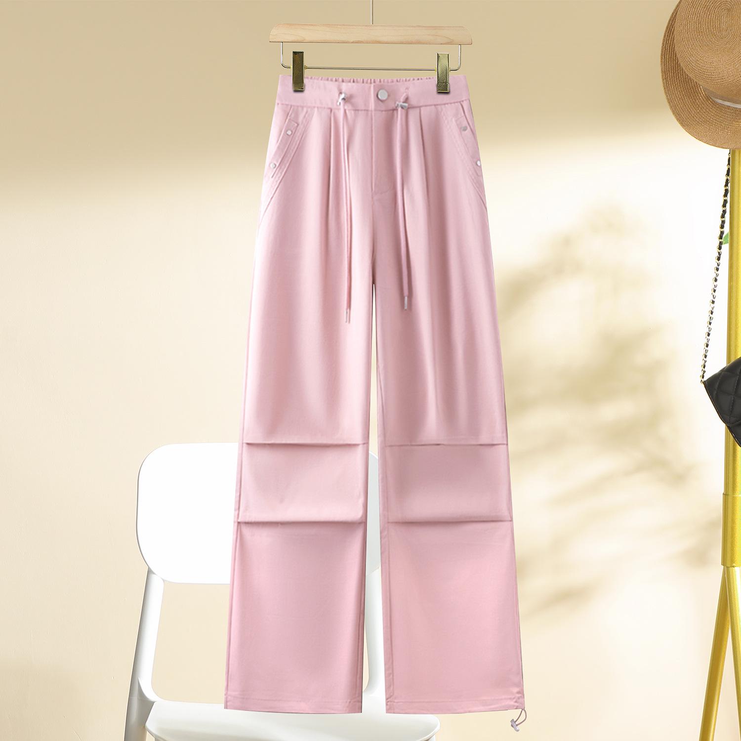 

Women s High-Waist Drawstring Cargo Pants - Spring/Fall 2025 Collection Size 27 (95-105 lbs)