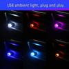 Mini USB Car LED Ambient Lamp Interior Night Light Plug Home Auto Portable Wireless Colorful Atmosphere Lights Decor Bulb