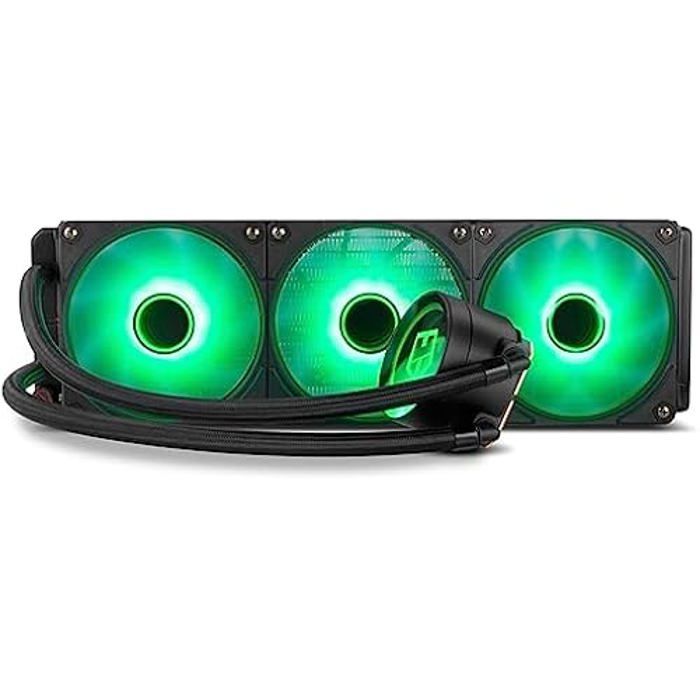 NOX XTREME PRODUCTS HUMMER M-360 - ARGB Liquid Cooling, Intel and AMD, 3 X 120mm PMW Controlled Fans, Pump with Effect