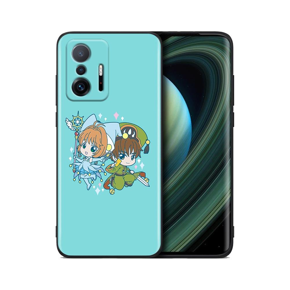 Cute Card Captor Sakura Anime Cartoon Phone Case For Xiaomi Mi 12 12X 11T X4 NFC M3 F3 GT M4 Pro Lite NE 5G Poco M3 M4 X4 Cover
