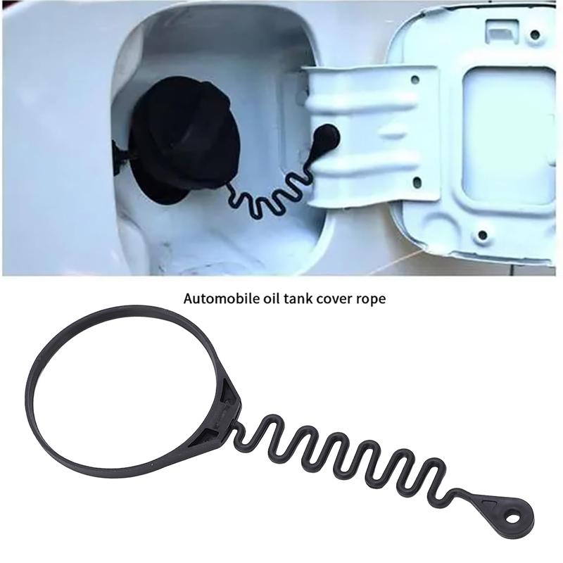 Fuel Tank Cap Cover Line Cable Wire with Ring Car Fuel Tank Cap Cover Line Cable 31336424 Black for Volvo S60 S80 S40 V40