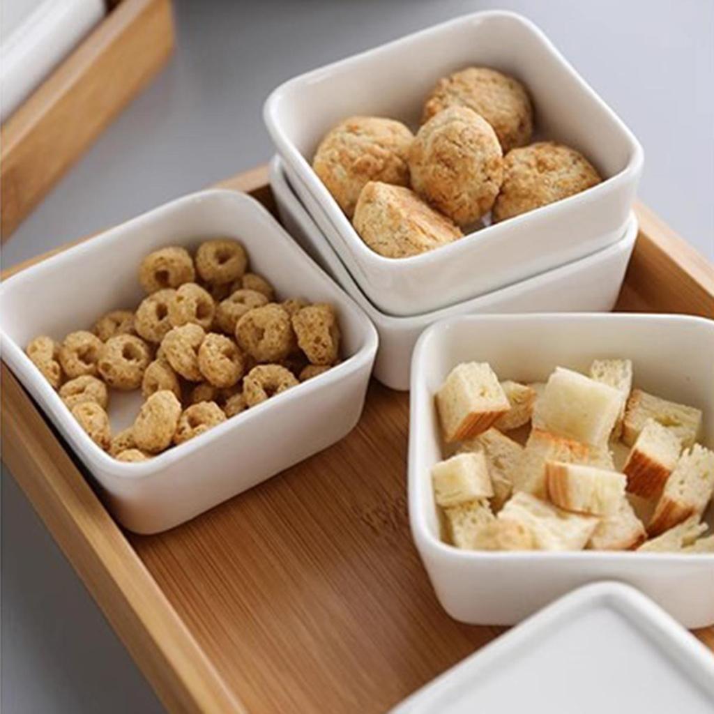 Divided Serving Platter Appetizer Tray with Storage Removable Snack Dishes for Candy
