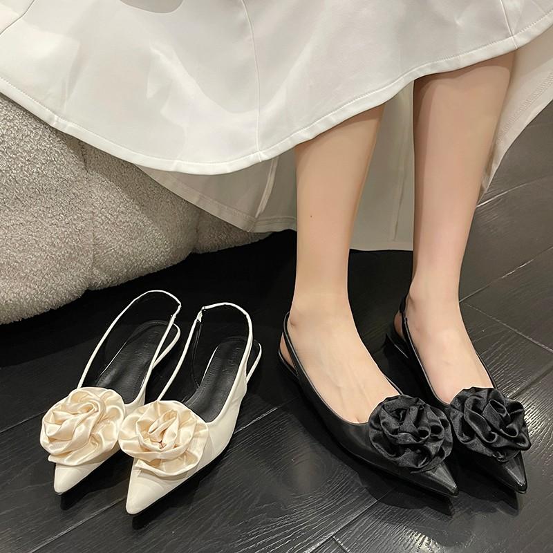 Newest Flat Women's Shoes Loafers Transparent Flower Leisure Ballerina Ladies Female Pointed Toe Slip On Shallow Casual Footwear