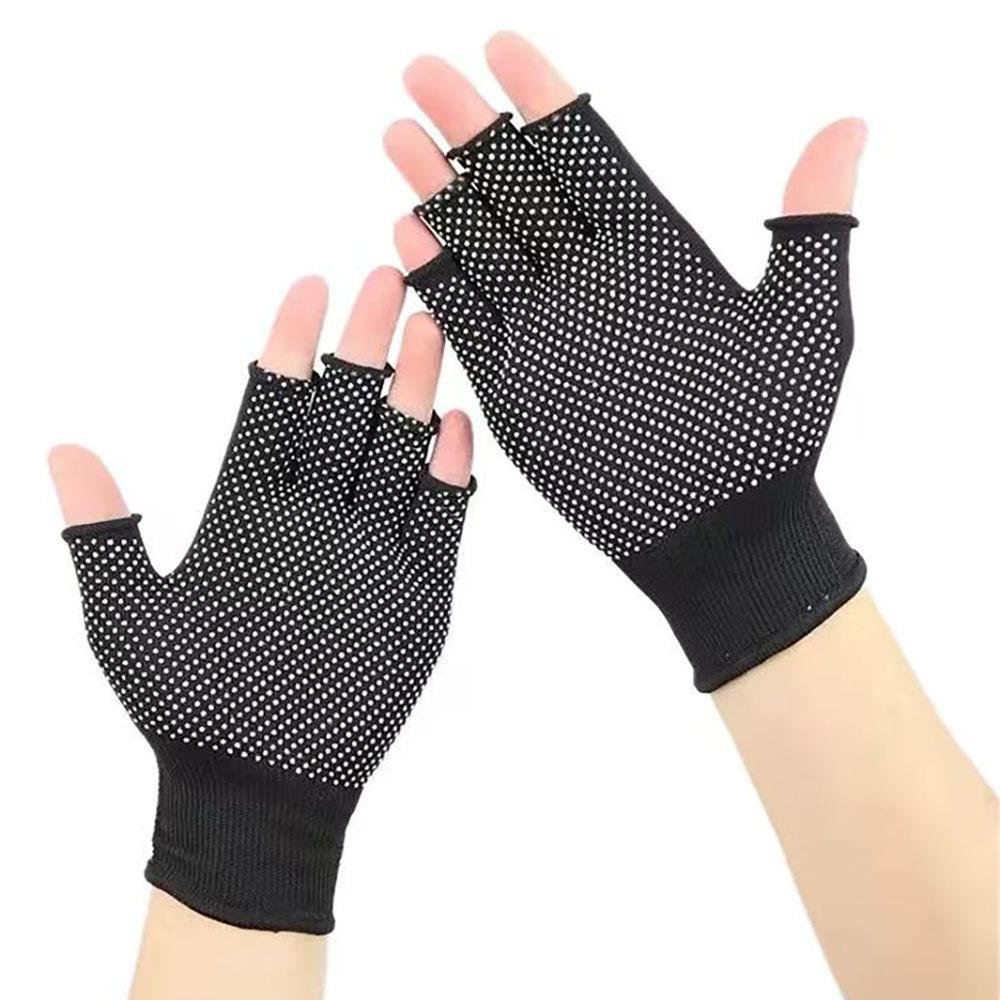 Half Finger Knit Gloves Breathable Sunscreen Anti-slip Cycling Fishing Gloves Men Women Touchscreen Outdoor Sport Gloves