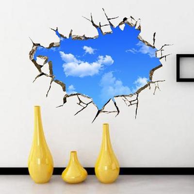 Hotel Soffitto Camera da letto Soggiorno Cielo blu Nuvole bianche Adesivi murali 3D