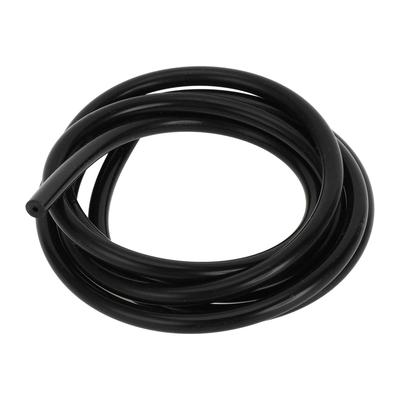 INFINAUTO Engine Silicone Vacuum Tube Hose 5FT 1/16" 2mm ID 2.5mm Thickness Vehicle Vacuum Line Silicone Black High Temperature