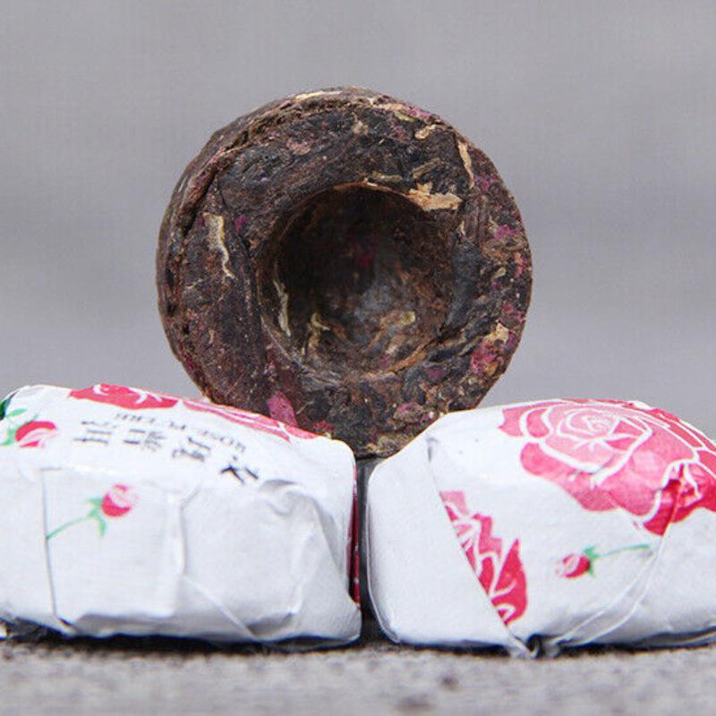 Yunnan Puer Tuo Red Rose Flower Flavor Mini Ripe Tuocha Pu'er Pu Erh Tea 500g