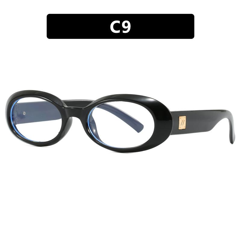 

Classic Oval Sunglasses Women Men New Thick Frame Party Sunglasses Hip Hop Cool Luxury Designer Brand Eyeglasses UV400 Eyewear