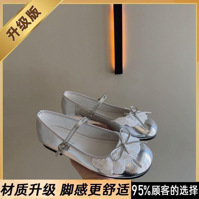 Internet celebrity soft bottom shallow mouth word with bow Mary Jane single shoes women 2025 summer new flat bottom fashion casual