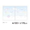 MORIPiLO Sanrio Lace Curtains Cinnamoroll Pattern Connecting Single Picture Art 100cm X Set of Cute Sanrio Cinnamon Blue Makura No Morishita (Picture