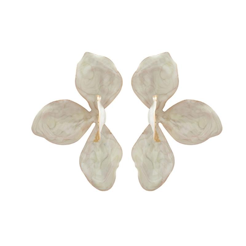 Sophisticated Earrings Ear Jewelry Flower Studs Earrings Unique Ear Pendant Alloy Texture Ear Pin for Fashion Lover
