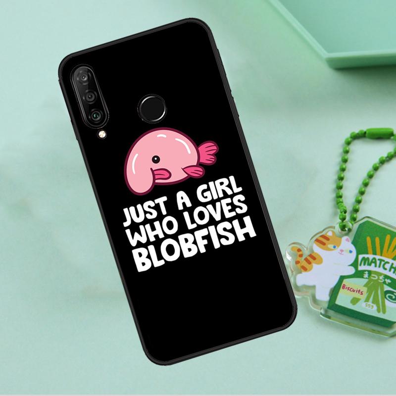 Cute Blobfish For Huawei Nova 12i 12s 7i 8i 11i 9 10 SE Y90 Y60 Y70 Y72 Y61 Y91 P30 P40 Lite P60 Pro Case