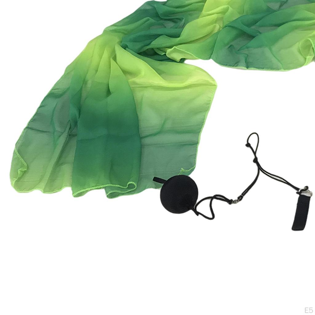 MYADDICTION Belly Dance Silk Veil Poi Throw Balls Dance Accessories