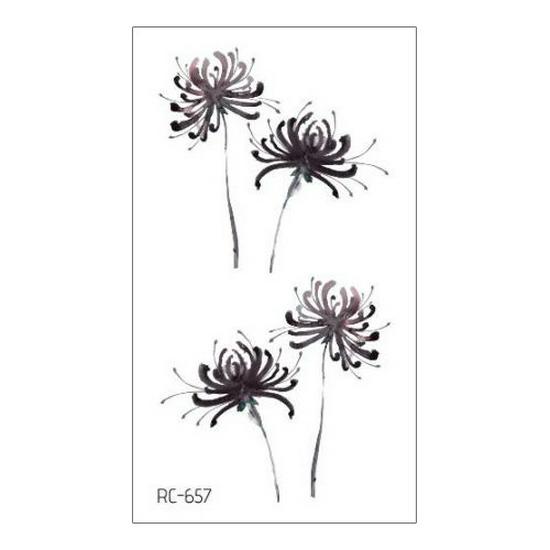 Waterproof Long-lasting Cute Peacock Feather Temporary Tattoo Stickers for Women