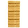 Superior Quality SOLUND Shower Towels 10 Pcs Golden
