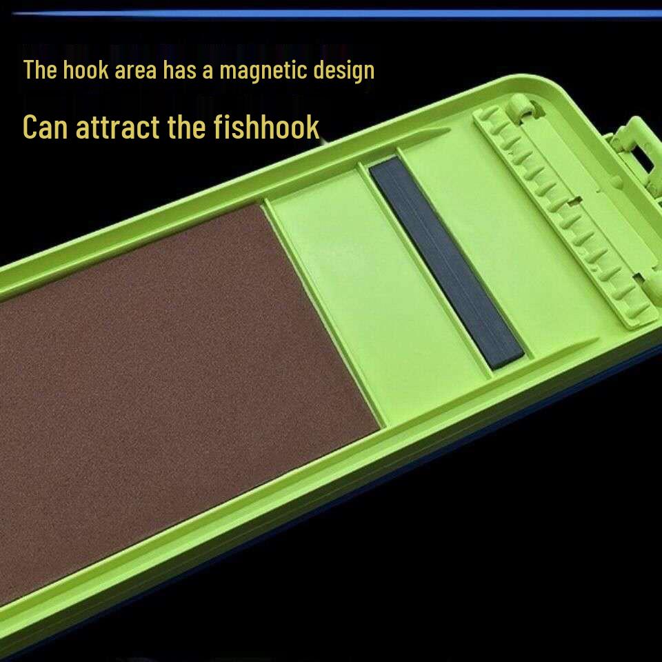 Multifunctional Fishing Tackle Storage Box with Hook, Rig, and Float Compartments