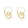 Irregular with Gold Color Heart-shaped Earrings Unusual Jewelry Sets for Women's Fashion Accessories