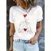 Hund & Katze Aufdruck T-Shirt Lässiges Rundhals Kurzarm Oberteil Für Frühling & Sommer Wounisex Kleidung Y2k Top