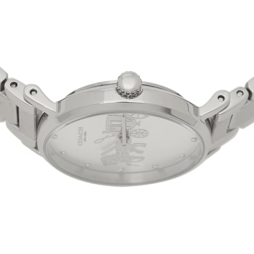 Coach Women's Perry Watch, 28mm, Quartz, Silver, Stainless Steel, A4 Size, COACH 14503795