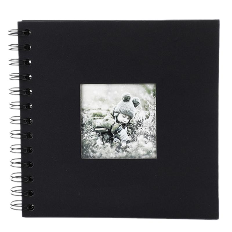 

Handmade Baby Anniversary Photo Album DIY Baby Photo Album Paper for Capturing Valuable moment & Special event чёрный