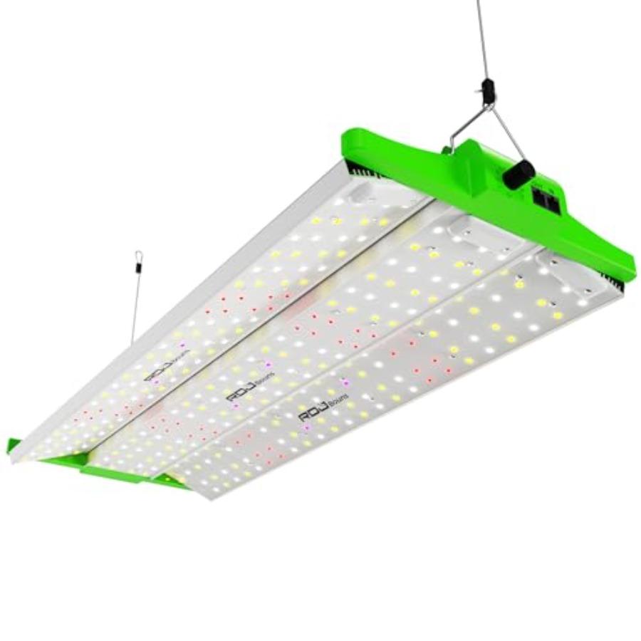 

240W Led Grow Light with UV IR Adjustable Panel Angle 0-100 Dimmable Daisy Chain High PPFD Full Spectrum 2x4 Grow Lights Covera зелений