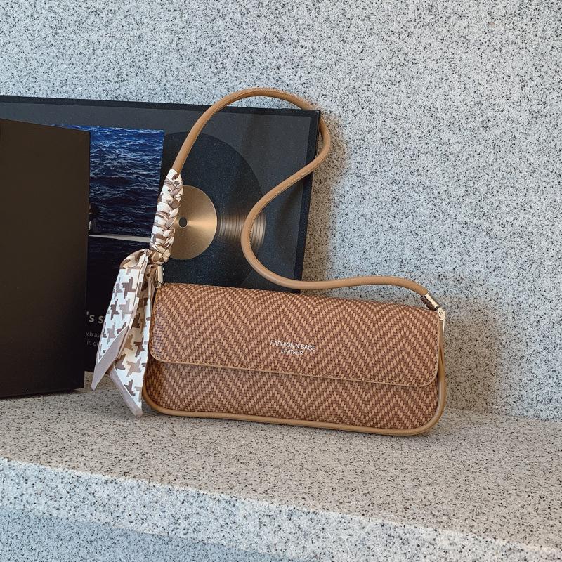 2025 Французский шик Женская универсальная сумка-багет на плечо