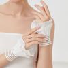 Detachable Shirt Pleated Flare Sleeve False Cuffs Solid Color Pleated Wristband Decorative Women Clothing Accessory