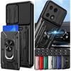 For Xiaomi Redmi Note 13 Pro 5G 12 Pro+ Plus 12S 11S 11 Pro Case Cover With Card Pocket Ring Magnetic Shockproof Fundas Coque