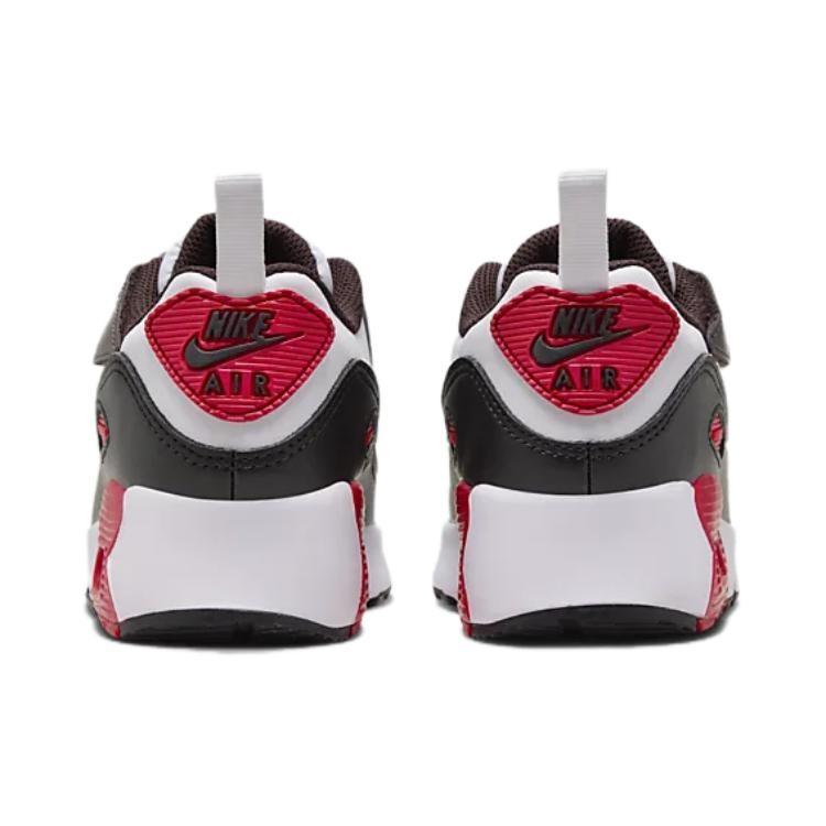 Nike Air Max 90 EasyOn Cushioning, Wear Resistant Low Top Kids Lifestyle Shoes White Red Black Kids' HF6357-600