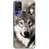For TCL 40 SE Case 2023 Soft Silicone Protective Black Tiger Lion Funda Coque for TCL 40SE Covers TPU Bumper for TCL40se Paras