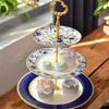 Elegant European Ceramic Multi-Tier Dessert & Fruit Stand