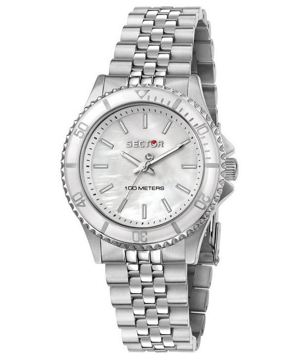

Sector 230 Just Time Stainless Steel Mother Of Pearl Dial Quartz R3253161527 100M Women s Watch мать жемчужного
