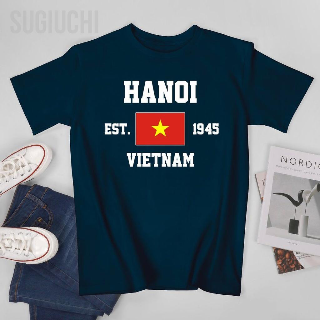 Patriotische Flagge Vietnam Gegr. 1945 Hanoi Unisex T-Shirt Shirts T-Shirt Rundhals T-Shirts Unisex Jungenkleidung 100% Baumwolle
