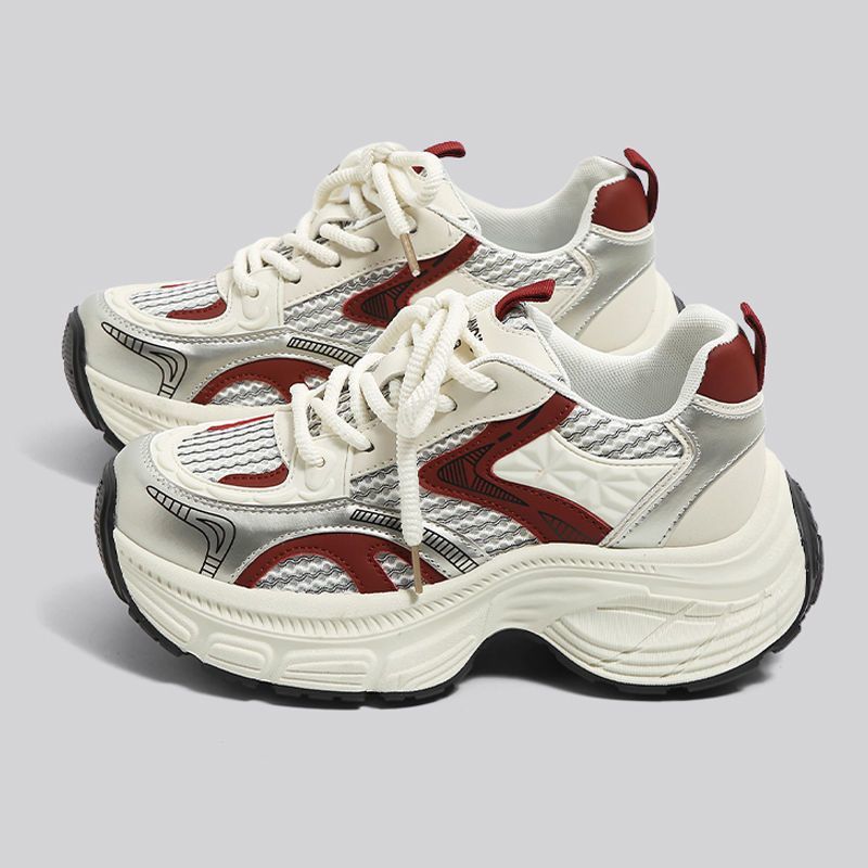 

Ankola red versatile casual dad shoes children s 2025 spring and autumn new high-value foreign leisure sports 35 красный