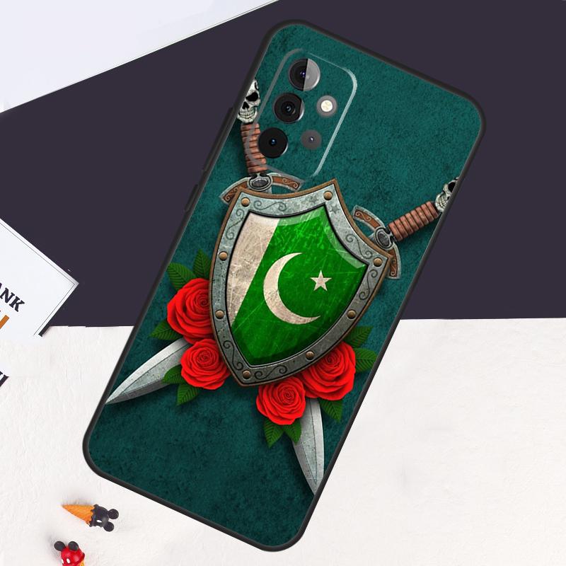 Pakistan Flag Case For Samsung Galaxy A13 A35 A15 A55 A53 A33 A36 A56 A26 A16 A22 A32 A52 A54 A34 A05 A06