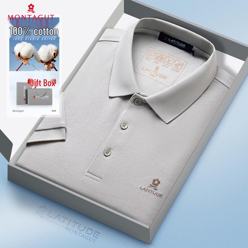 

Montagut Men s Cotton Short Sleeve Polo Shirt 56